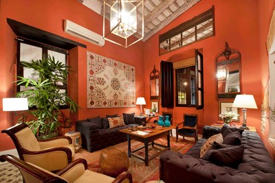 Une atmosph�re paisible dans une maison coloniale