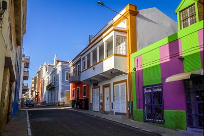 Maisons color�es de Mindelo