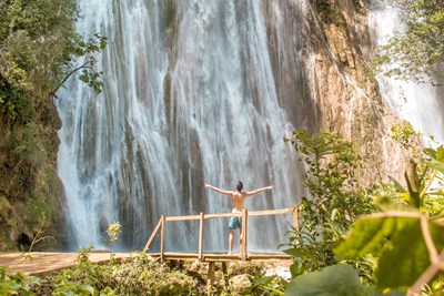 La cascade El Lim�n au c�ur de la jungle