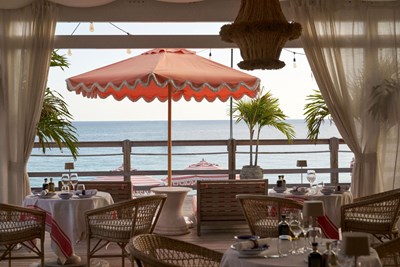 La Spiaggia, le restaurant Italien face � la plage