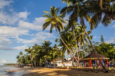 Le charme local du village de Las Terrenas