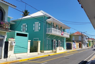 Les maisons victoriennes color�es de Puerto Plata