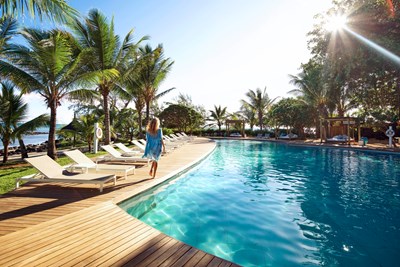 Baignade sous le soleil mauricien