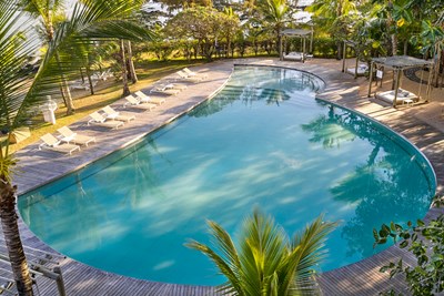 Une pause au bord de la piscine