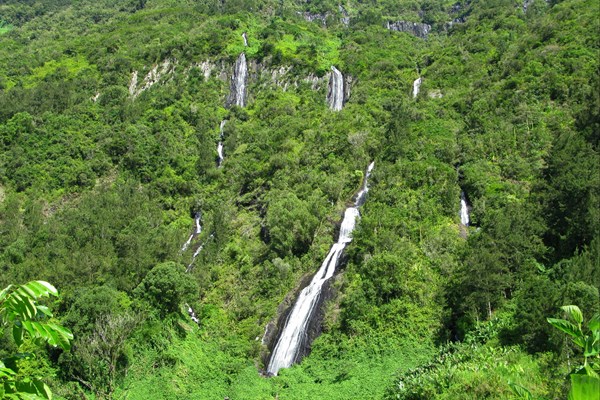 cascade du voile de la mariée
