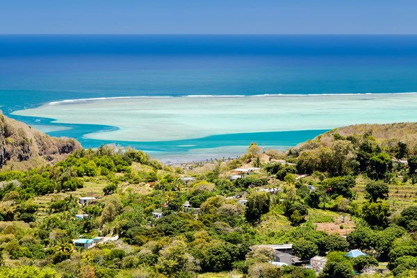 vue panoramique depuis le mont limon à rodrigues